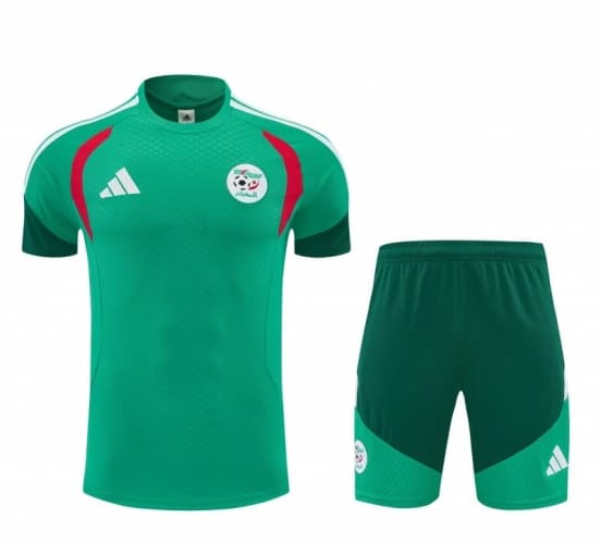 26/27 Algeria  Green Short Sleeve+Soccer Shorts — Selección de fútbol de Argelia