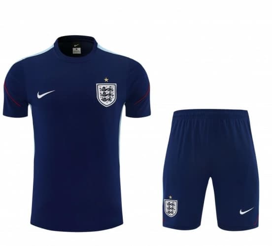 2026 England Navy Blue Short Sleeve + Soccer Shorts — jersey