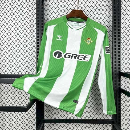 2025/26 Mens Real Betis Home Long Sleeve Jersey — jersey