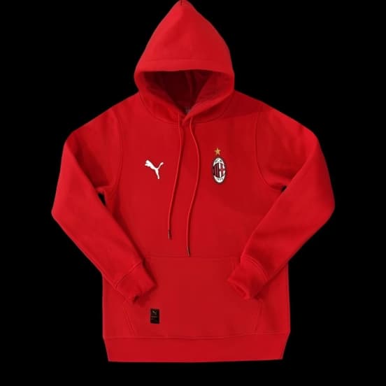 24/25 AC Milan Navy/Red/Black/Beige/Grey Hoodie WIth Black Badge — Associazione Calcio Milan