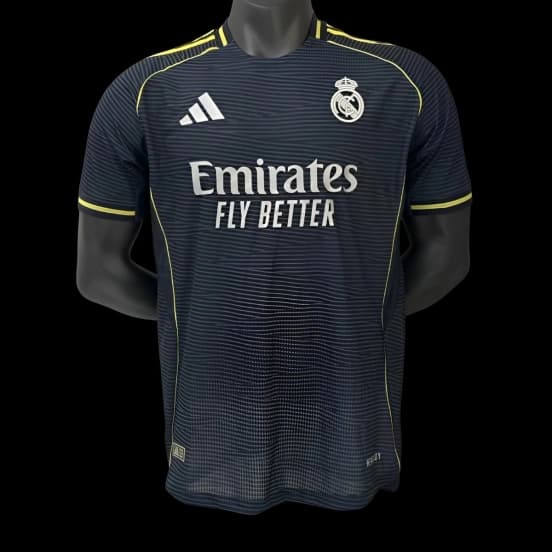 Player Version 25/26 Real Madrid Away Black Jersey — Real Madrid Club de Fútbol