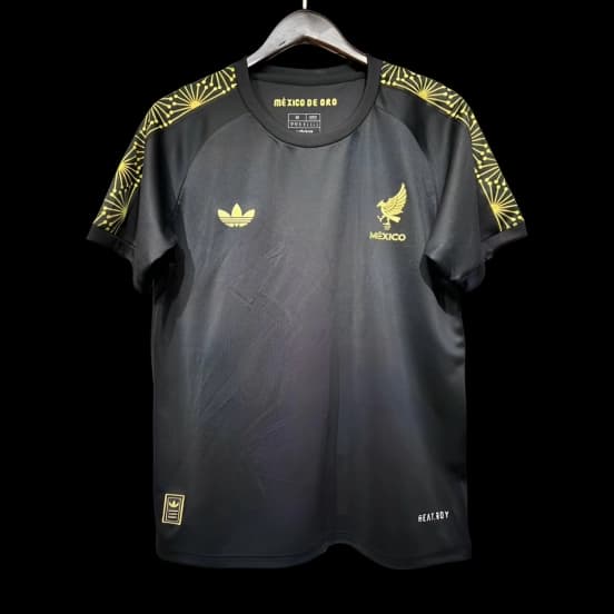 Player Version 2025 Mexico Gold Cup Black Pre-Match Jersey — Selección de fútbol de México