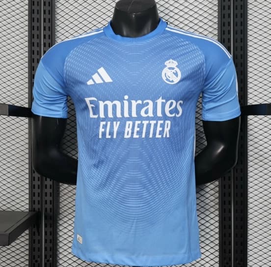 Player Version 25/26 Real Madrid Blue Goalkeeper Jersey — jersey