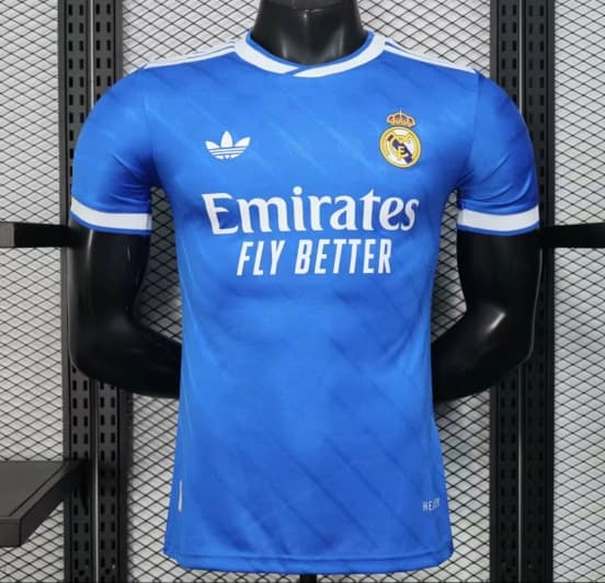 Player Version 25/26 Real Madrid Third Blue Jersey — jersey