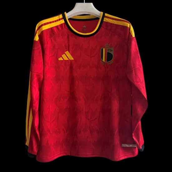 2026 Belgium Home Long Sleeve Jersey — Selección de fútbol de Bélgica
