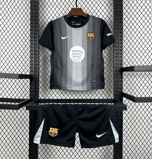 2025/26 Kids Barcelona Goalkeeper Kit — jersey