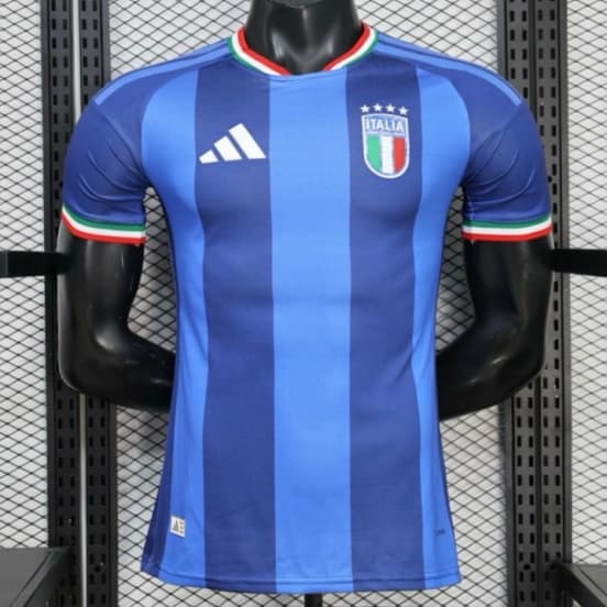 2026 Player Version Italy Blue with Tonal Vertical Stripes Jersey — Selección de fútbol de Italia