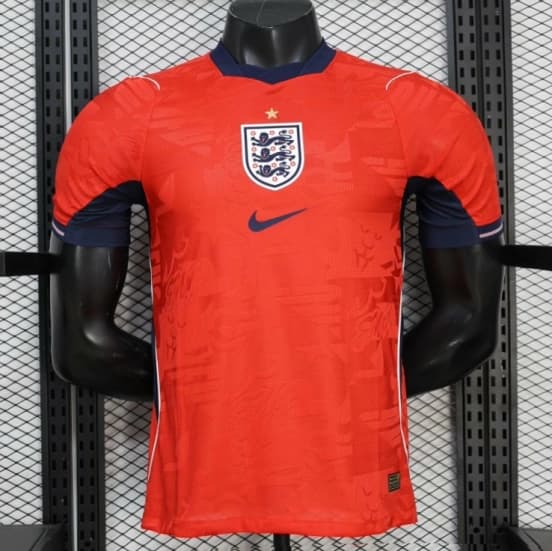 2026 Player Version England Red with Abstract Graphic Pattern Jersey — Selección de fútbol de Inglaterra