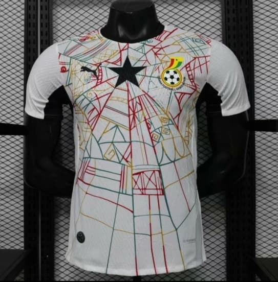 Player Version 2026 Ghana White with Multicolor Pattern Special Edition Jersey — Selección de fútbol de Ghana