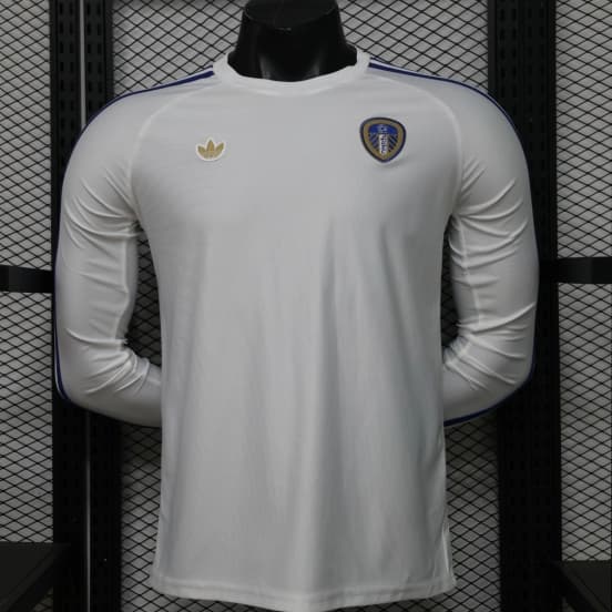 Player Version 25/26 Leeds United White  Home Long Sleeve Jersey — Leeds United Football Club