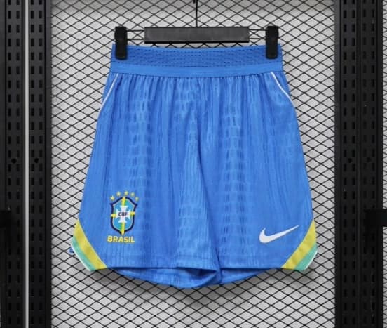 Player Version 26/27 Brazil  Royal Blue Jacquard Stripe Away Shorts — jersey