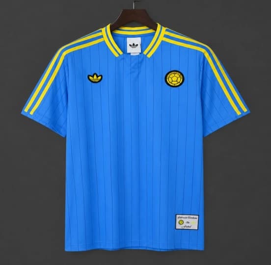 2026 Adidas Originals Colombia Terrace Icons Blue Jersey — Selección de fútbol de Colombia
