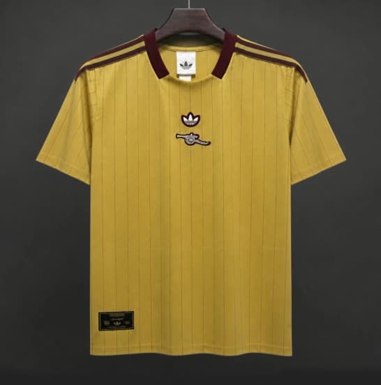2026 Arsenal Adidas Terrace Icons Yellow Jersey — jersey