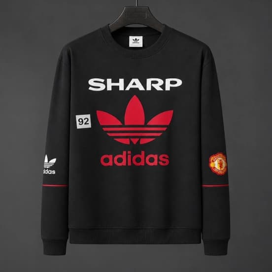 26/27 Manchester United Black Adidas Originals Bringback 90/92 Sweatshirt — jersey