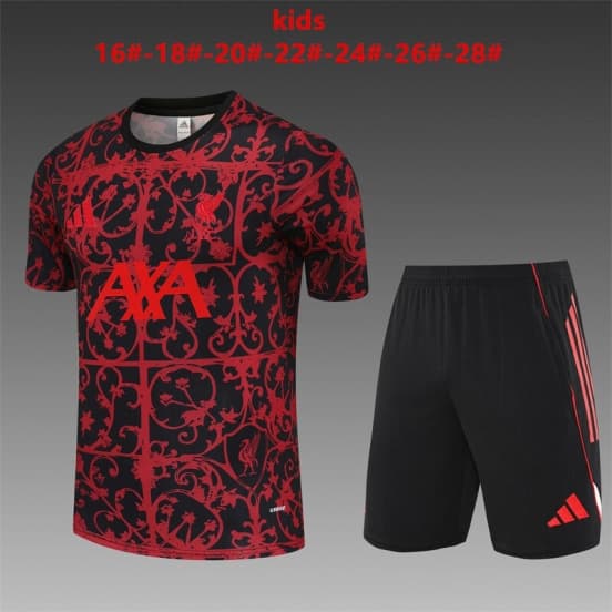 25/26 Kids Liverpool Red Camouflage Short Sleeve Jersey+Shorts — Liverpool Football Club