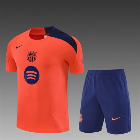 25/26 Barcelona Orange T90 Short Sleeve Jersey+Shorts — jersey