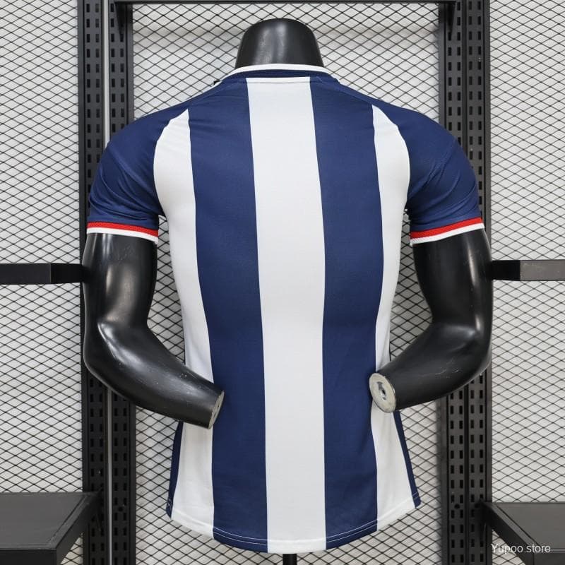 Player Version 2027 Scotland Away White/Navy Vertical Stripes Jersey — imagen 2