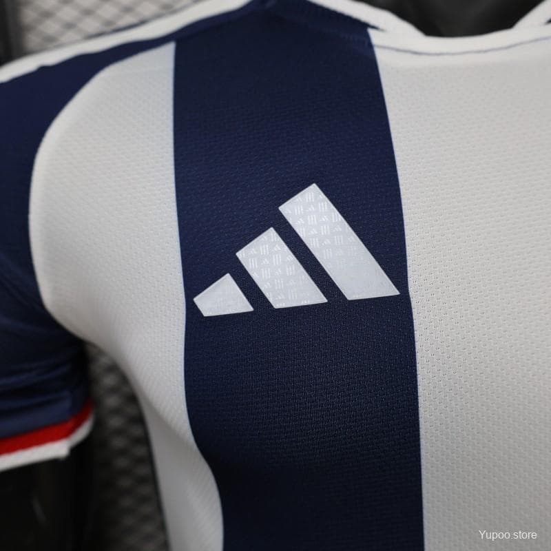 Player Version 2027 Scotland Away White/Navy Vertical Stripes Jersey — imagen 7