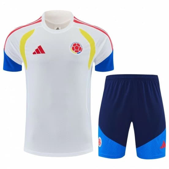 26/27 Colombia White Short Sleeve+Soccer Shorts — Selección de fútbol de Colombia
