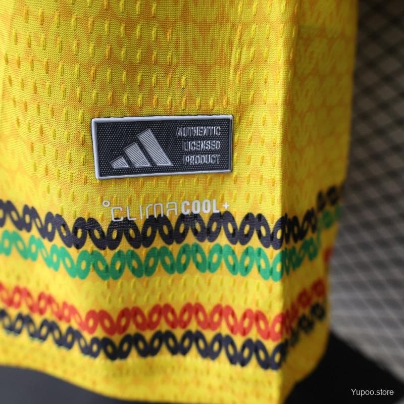 Player Version 2027 Jamaica Home Yellow with Reggae Stripe Jersey — imagen 4