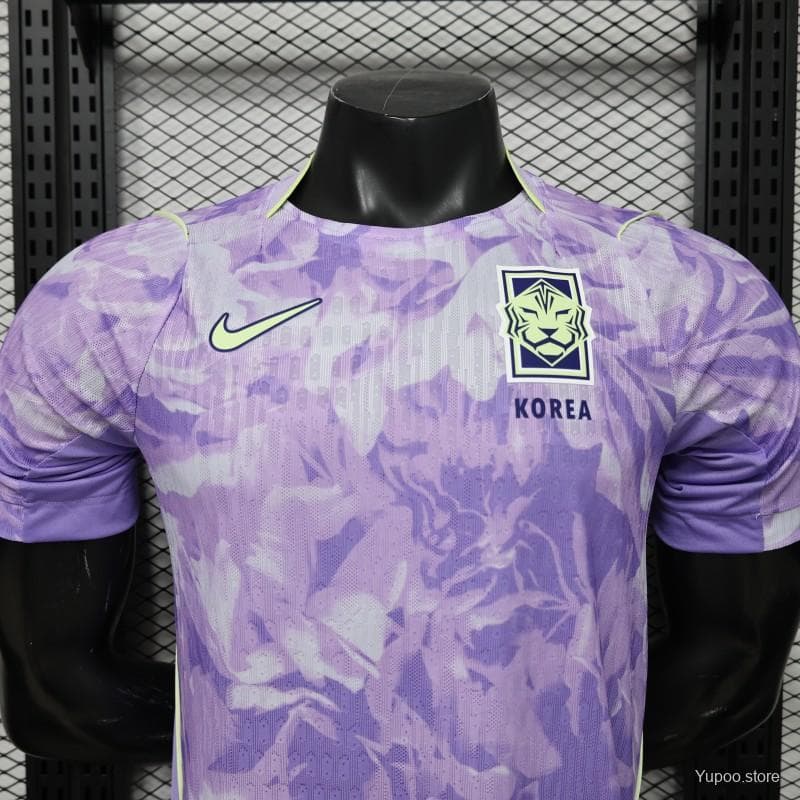 Player Version 2027 South Korea Away Purple Floral Jersey — imagen 10
