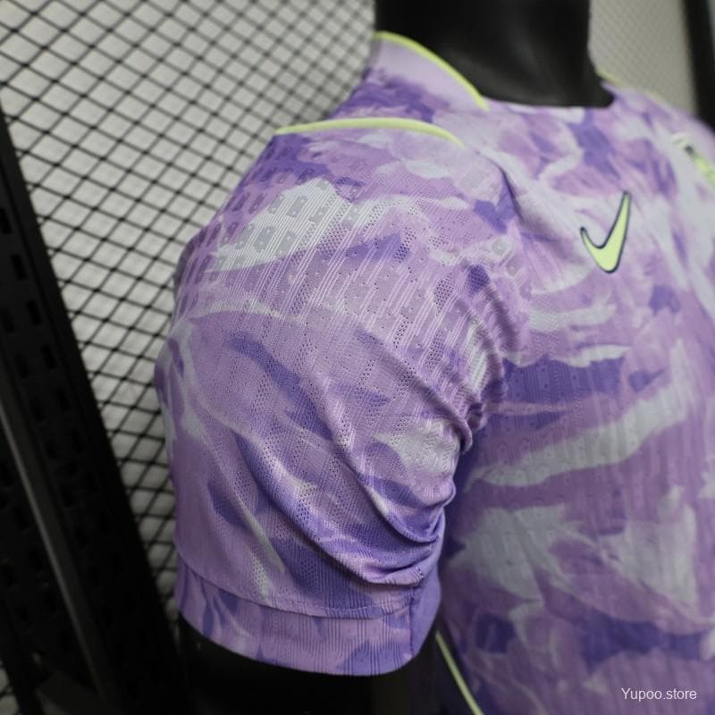 Player Version 2027 South Korea Away Purple Floral Jersey — imagen 4