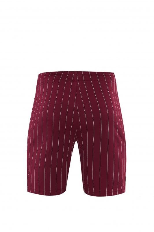 26/27  Arsenal  Maroon Pinstripe Short Sleeve+Soccer Shorts — imagen 5