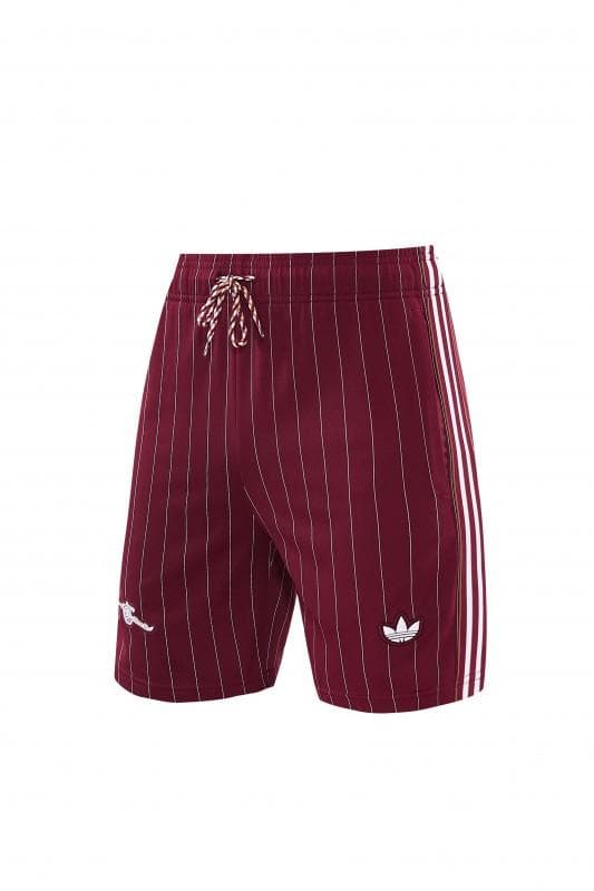 26/27  Arsenal  Maroon Pinstripe Short Sleeve+Soccer Shorts — imagen 6