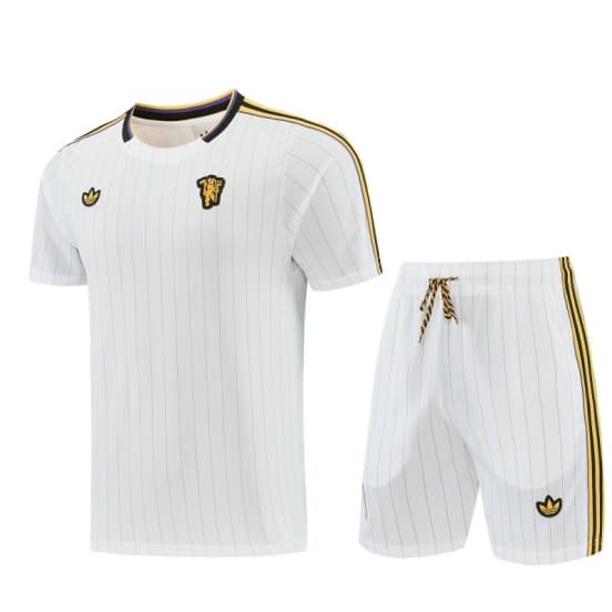 26/27 Manchester United White Short Sleeve+Soccer Shorts — jersey