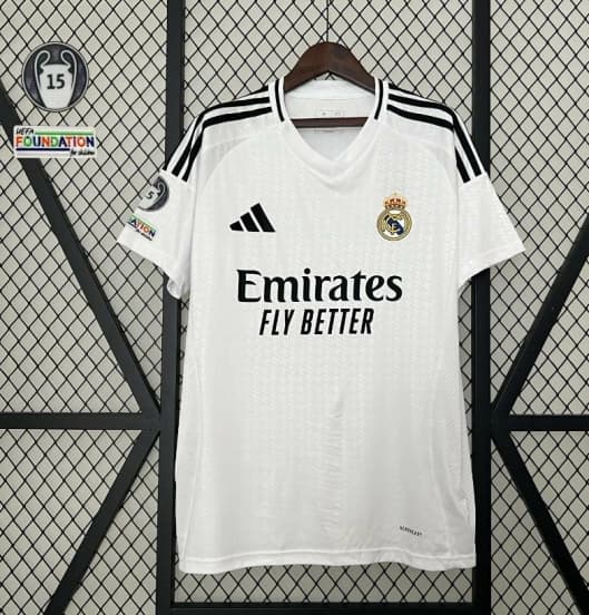 24/25 Real Madrid Home Jersey With 15 Trophy Patch — Real Madrid Club de Fútbol