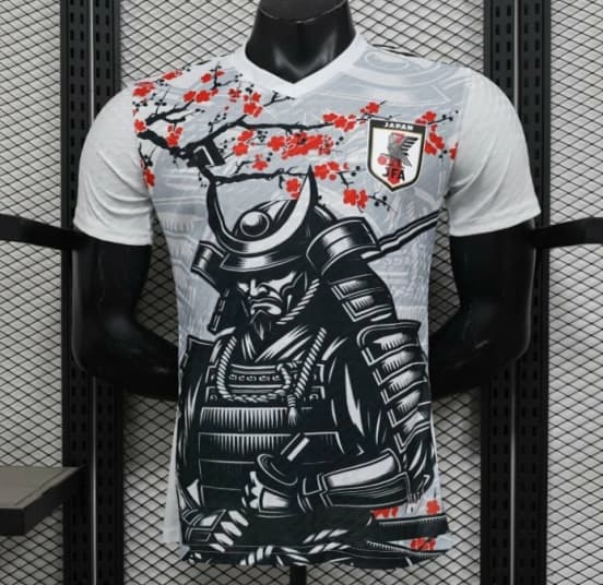 Player Version 2025 Japan White with Samurai & Cherry Blossom Jersey — jersey