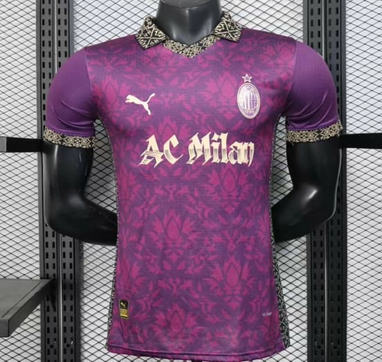 Player Version 25/26 AC Milan Redesigned Away Purple with Geometric Pattern Jersey — Associazione Calcio Milan