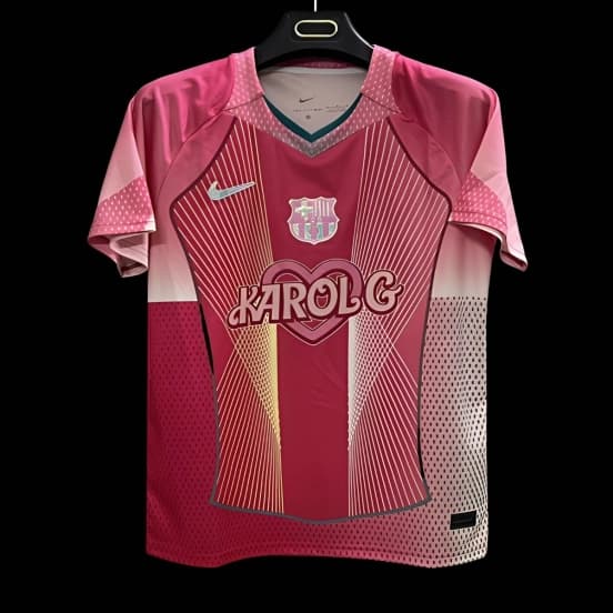 25/26 Barcelona Karol G Pink Jersey — jersey