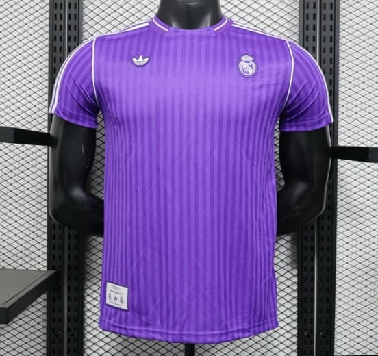 Player Version 25/26 Real Madrid Purple Adidas Original Casual Jersey — jersey