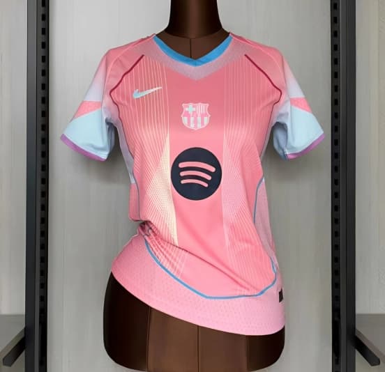 25/26 Women Barcelona Pink Jersey — jersey
