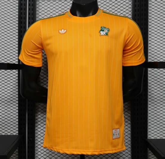 Player Version 2026 Ivory Coast Orange Terrace Icons White Jersey — jersey