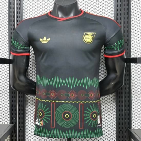 Player Version 2026 Jamaica Dark Grey Reggae Music Culture Special Edition Jersey — Selección de fútbol de Jamaica