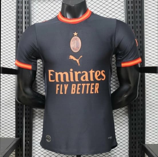 Player Version 26/27 AC Milan Away Navy Blue with Copper Orange Accents Jersey — Associazione Calcio Milan