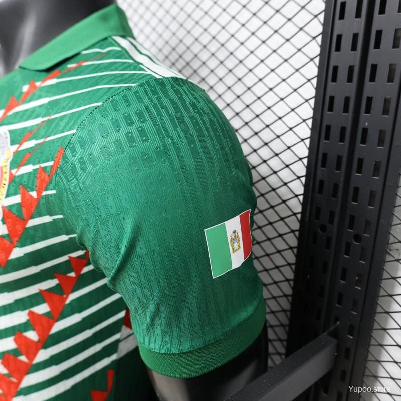 Player Version 2027 Mexico Home Green with Diagonal Graphic Jersey — imagen 4