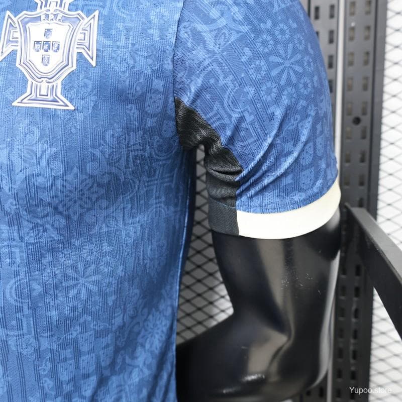 Player Version 2027 Portugal Away Blue with Jacquard Pattern Jersey — imagen 5