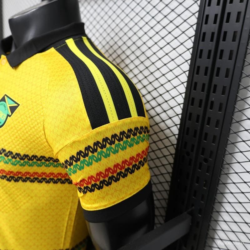 Player Version 2027 Jamaica Home Yellow with Reggae Stripe Jersey — imagen 7