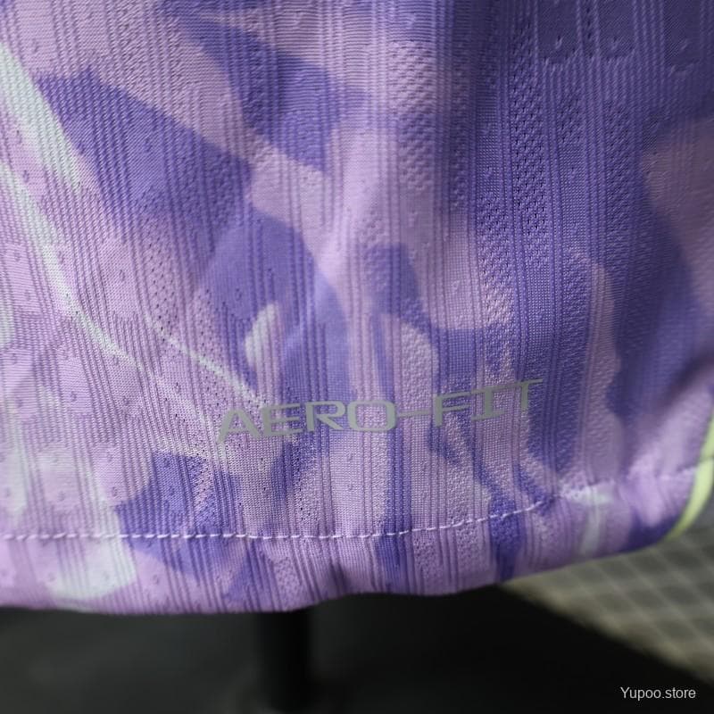 Player Version 2027 South Korea Away Purple Floral Jersey — imagen 8