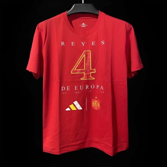 2024 Spain Red EURO Red T-Shirts — Selección de fútbol de España