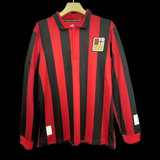 Limited Version 24/25 AC Milan Home 125Th Anniversary Long Sleeve Jersey — Associazione Calcio Milan