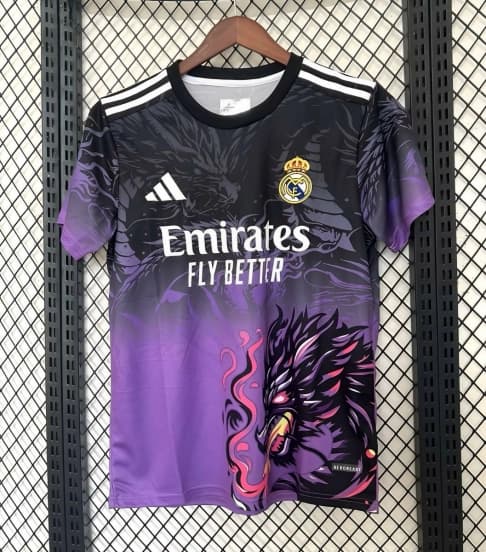 25/26 Real Madrid "Obsidian Dragon" Special Purple Jersey — jersey