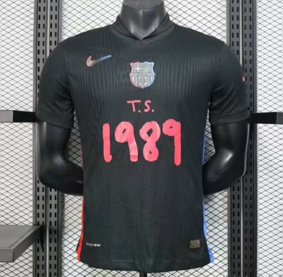 Player Version 25/26 FC Barcelona Black with Pink "T.S. 1989" Jersey — jersey