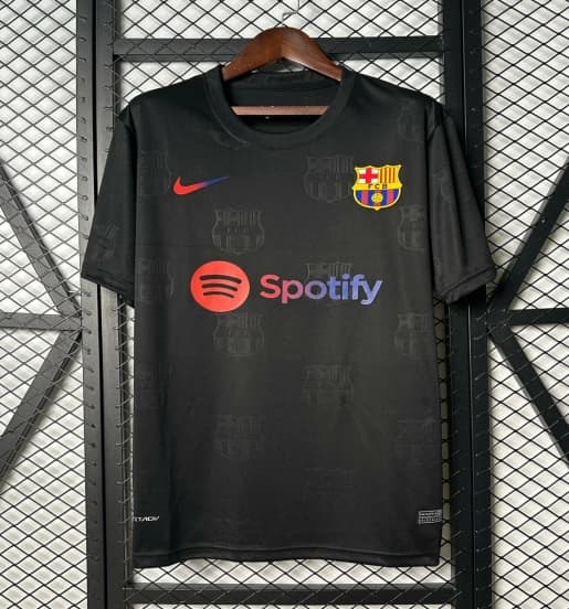 25/26 FC Barcelona Black with Spotify Logo Jersey — jersey