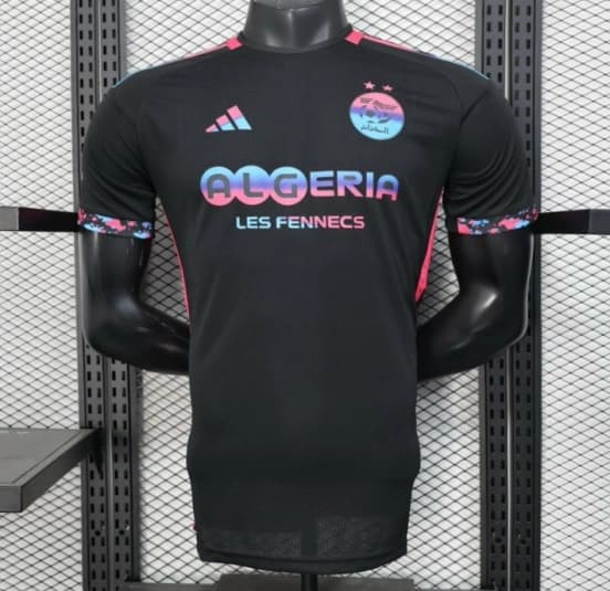 Player Version 2025 Algeria Black with Colorful Gradient Accents Jersey — Selección de fútbol de Argelia
