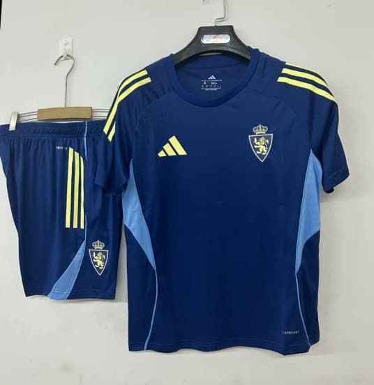25/26 Real Zaragoza Training Jersey Royal Blue+Shorts — jersey