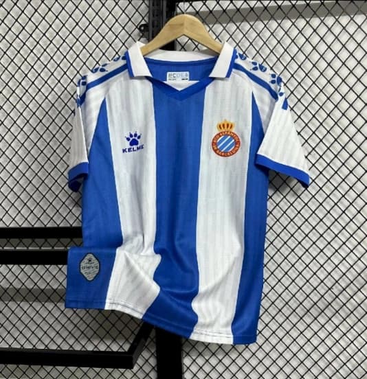 2025/26 Mens RCD Espanyol Home Jersey — Real Club Deportivo Espanyol